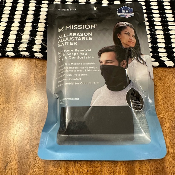 MISSION unisex All Season Cooling Neck Gaiter Ski Mask UPF 50 - Picture 6 of 7
